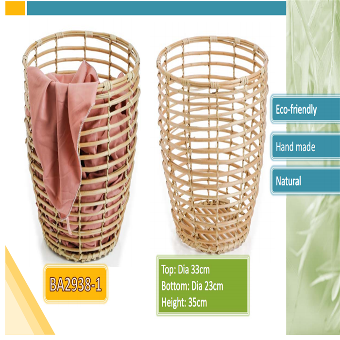 Wicker laundry basket  from mmcis china